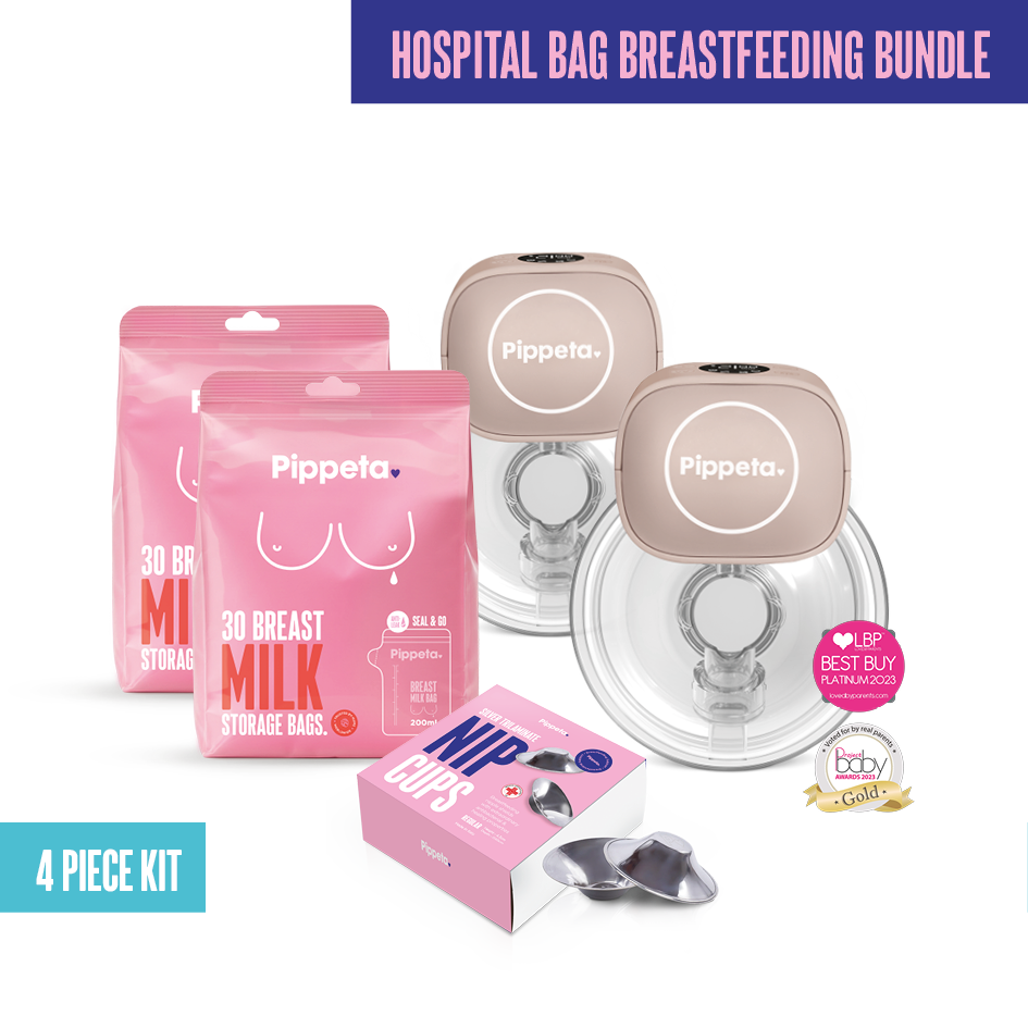 Pippeta Hospital Bag Breastfeeding Bundle | Ash Rose