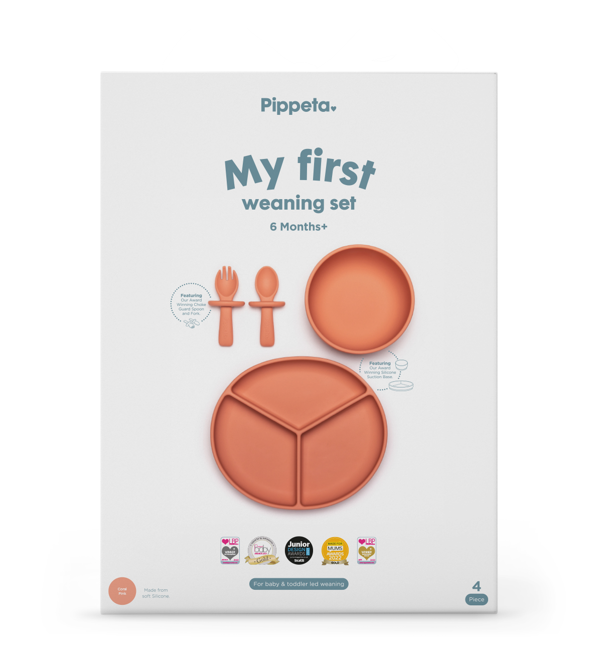 Pippeta My 1st Weaning Set | Coral Pink