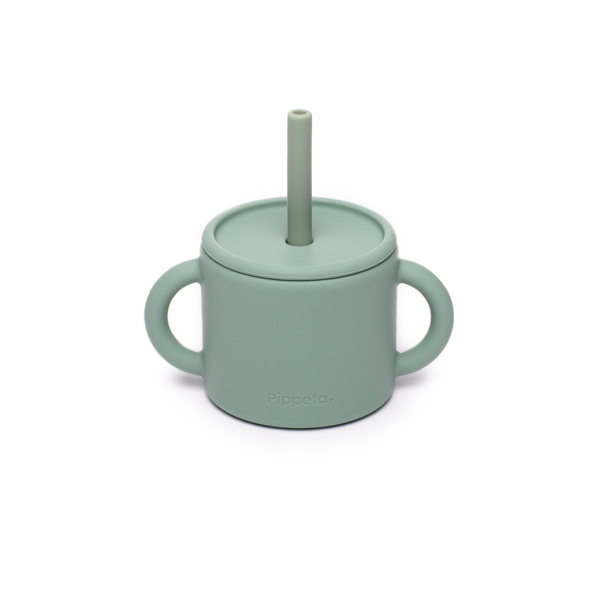 Pippeta Silicone Cup & Straw | Meadow Green