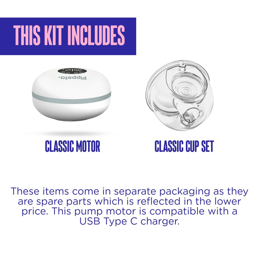 PIPPETA CLASSIC BREAST PUMP - MOTOR & CUP