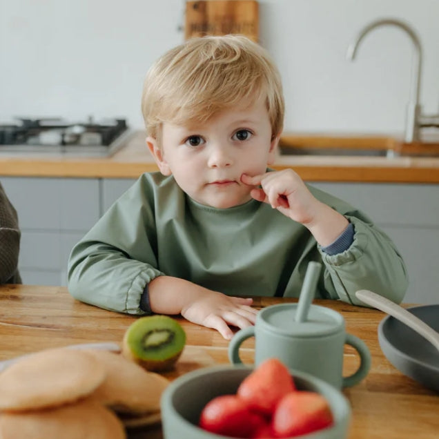 Waterproof Cape Sleeved Bib | Meadow Green