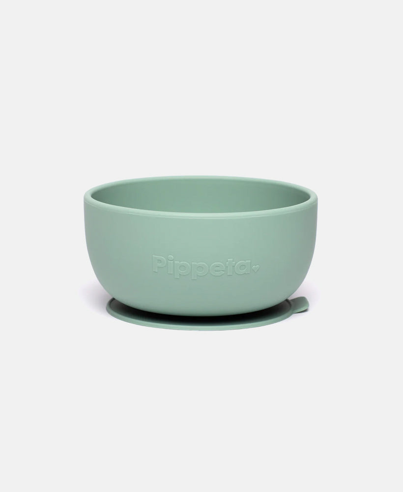 Pippeta Silicone Suction Bowl | Meadow Green