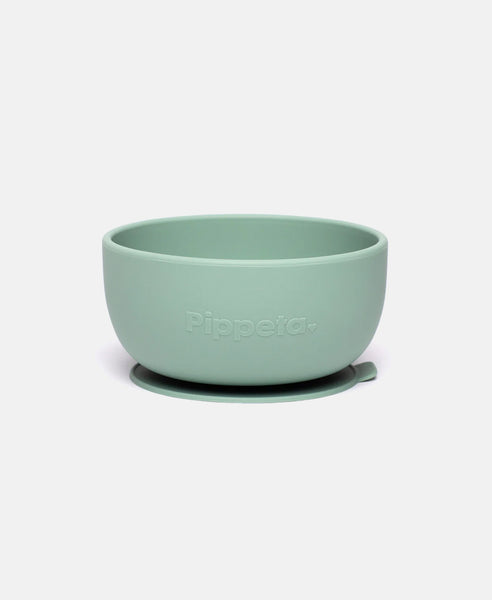 Pippeta Silicone Suction Bowl | Meadow Green