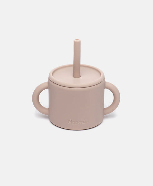 Pippeta Silicone Cup & Straw | Ash Rose