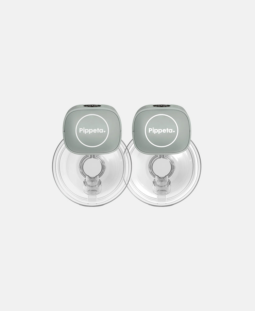 Pippeta LED Wearable Hands Free Breast Pump - 2 Pack | Sea Salt