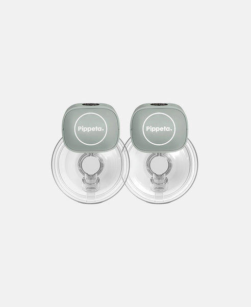 Pippeta LED Wearable Hands Free Breast Pump - 2 Pack | Sea Salt