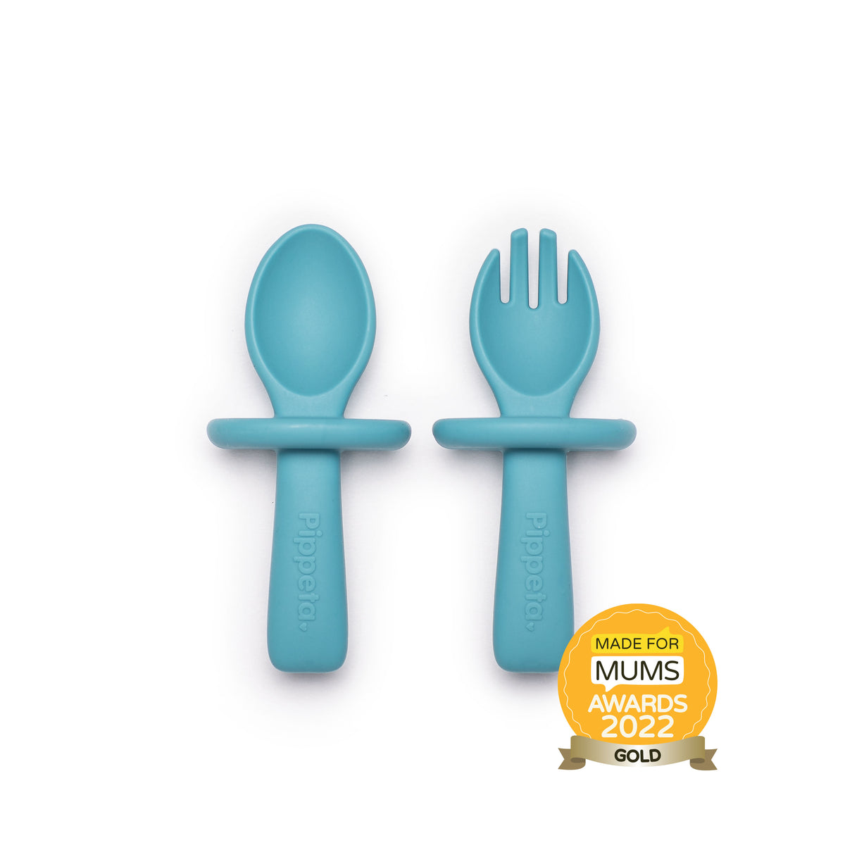 My 1st Spoon + Fork | AQUA BLUE